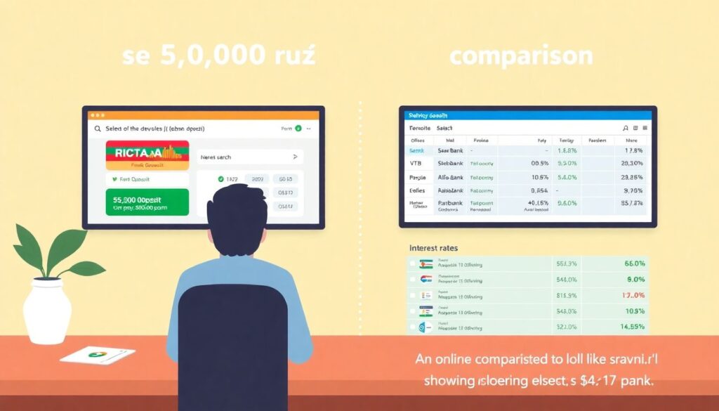 Где в интернете искать сравнители вкладов и кредитов - иллюстрация