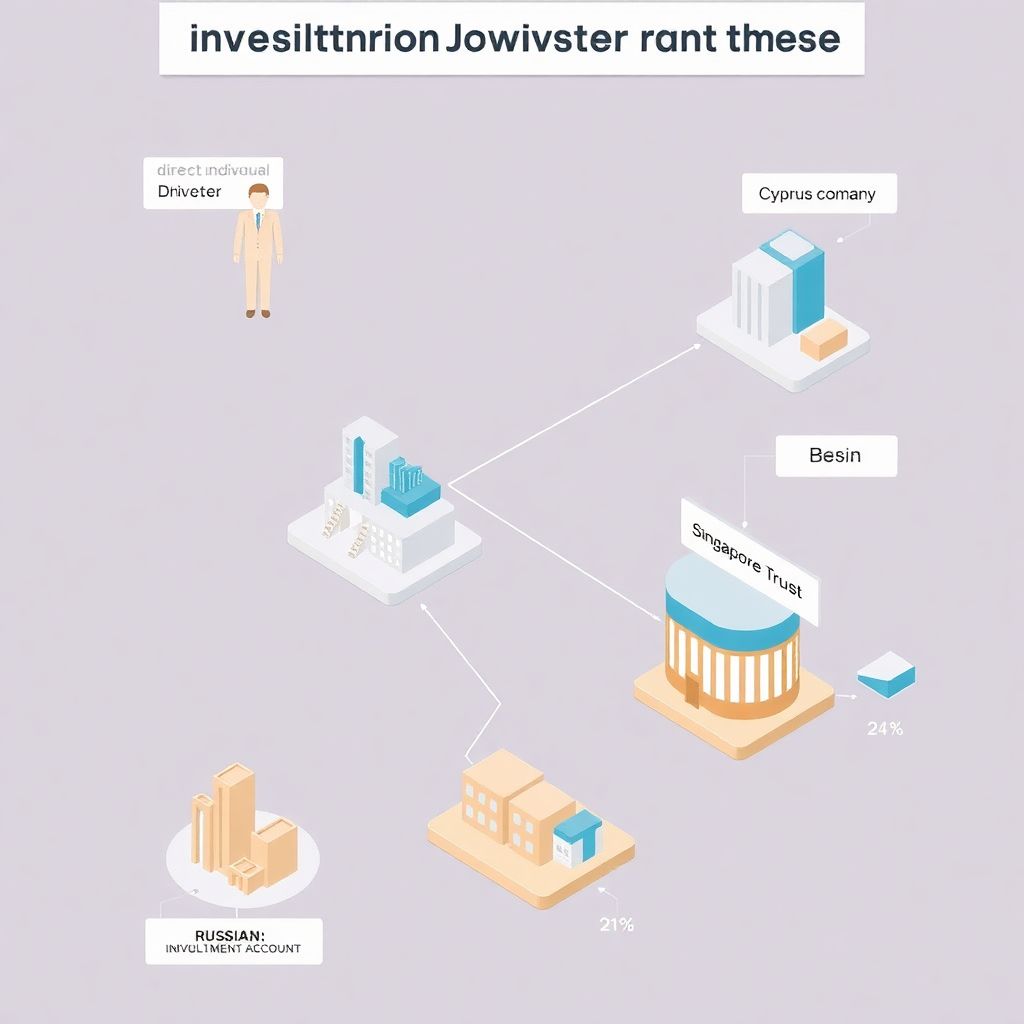 Налог на прибыль от инвестиций в зависимости от структуры владения активами