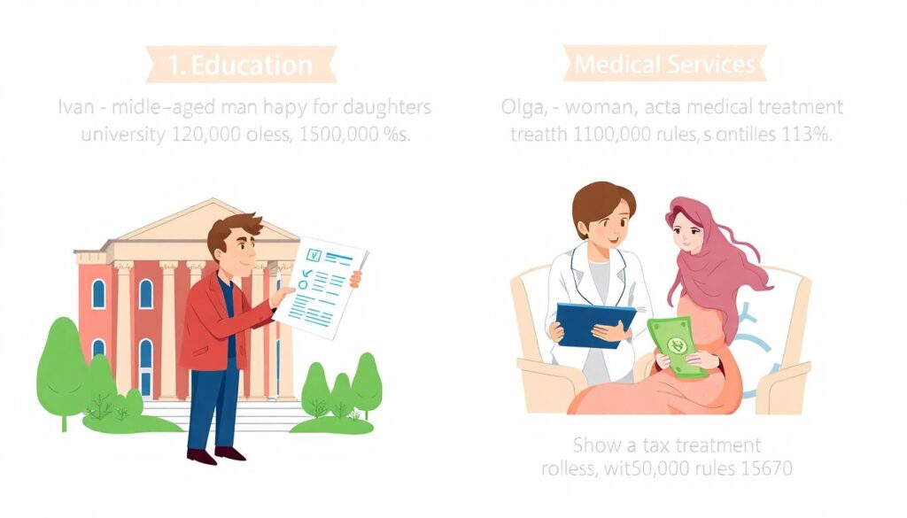 Как оформить налоговый вычет за образование и лечение - иллюстрация