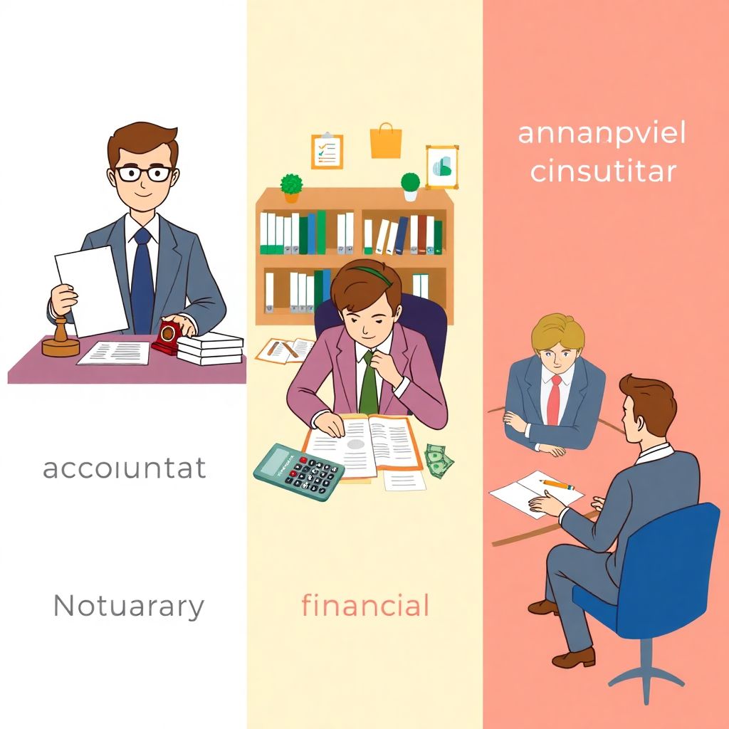 Как выбрать финансового помощника: нотариуса, бухгалтера или консультанта правильно