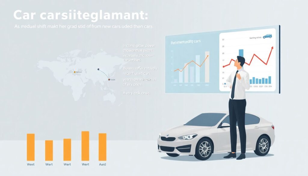 покупка машины - иллюстрация